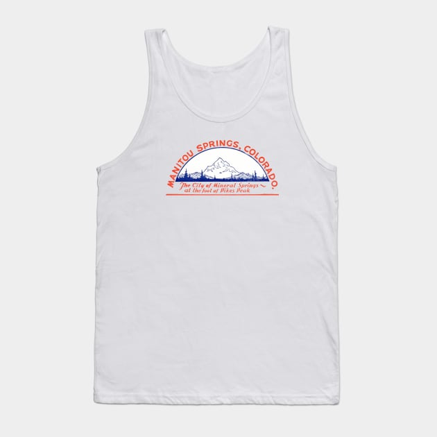 Vintage Manitou Springs, Colorado Tank Top by historicimage